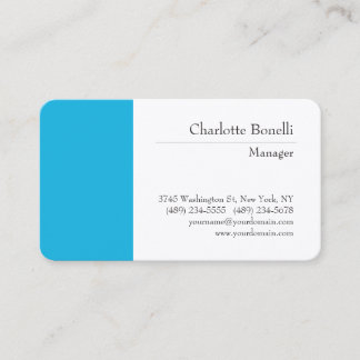 Carte De Visite Soie de qualité professionnelle minimaliste modern