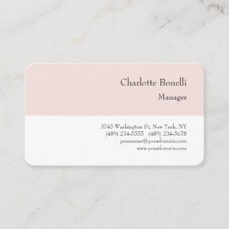 Carte De Visite Soie de qualité professionnelle minimaliste modern