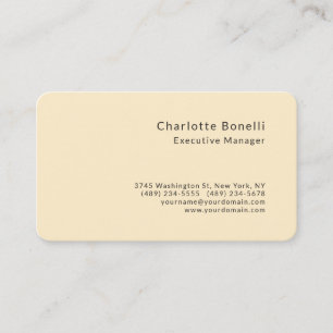 Carte De Visite Soie de qualité professionnelle minimaliste modern