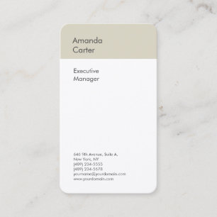 Carte De Visite Soie haut de gamme élégant blanc clair minimaliste