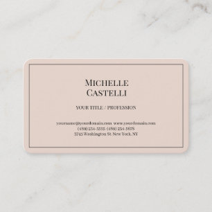 Carte De Visite Soie Premium Professionnelle Unique Classique Simp
