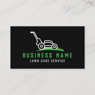 Carte De Visite Soin de pelouse élégant et moderne
