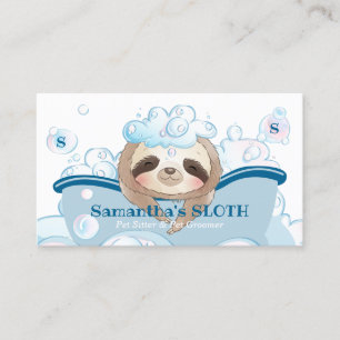 Carte De Visite Soin de Spa pour Animaux Bain à Siège Toiletteur p