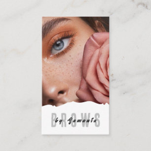 Carte De Visite Soins après-sourcils PMU Microblading Henné Salon