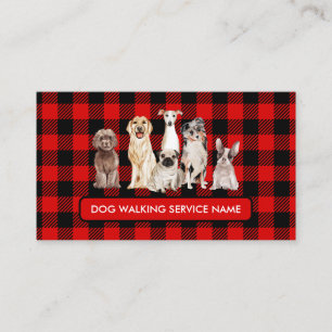 Carte De Visite Soins aux Animaux Chiens Mignons Assis