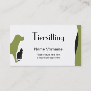 Carte De Visite Soins aux animaux domestiques