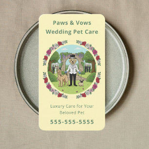 Carte De Visite Soins de Mariage Floral Services de Soins de Maria
