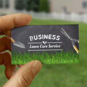Carte De Visite Soins de pelouse professionnels et tableau de bord