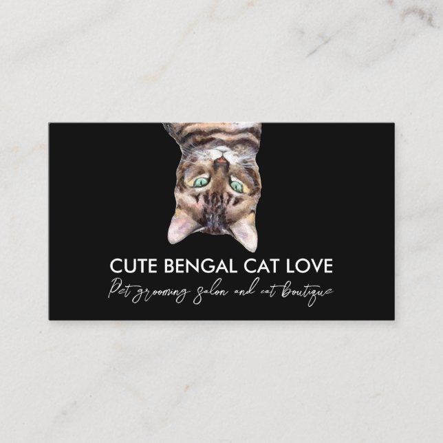 Carte De Visite Soins de Reiki et de Relaxation pour Chat (Devant)