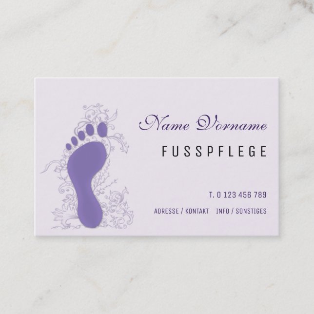 Carte De Visite Soins de santé (Devant)