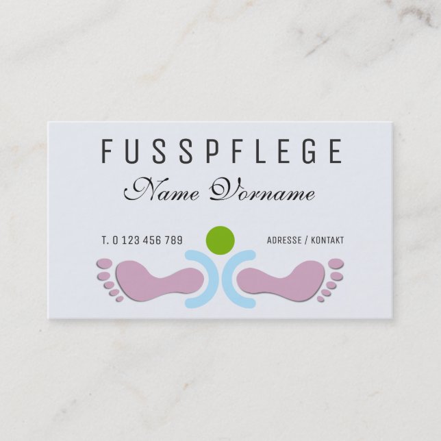 Carte De Visite Soins de santé (Devant)