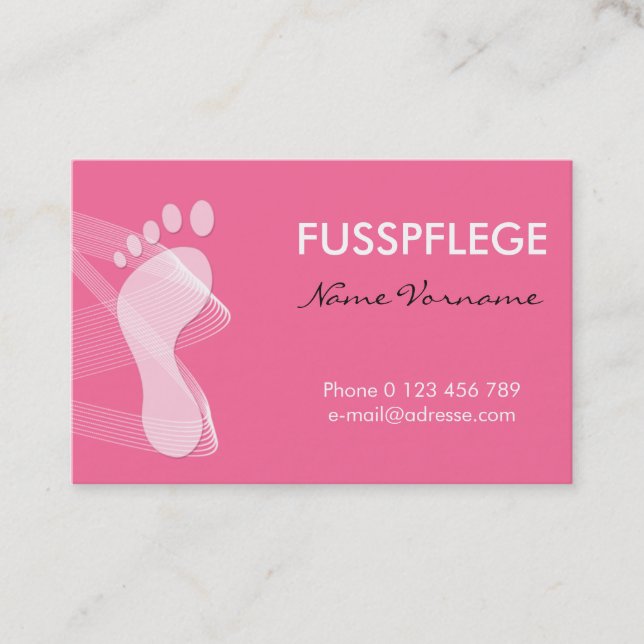 Carte De Visite Soins de santé (Devant)