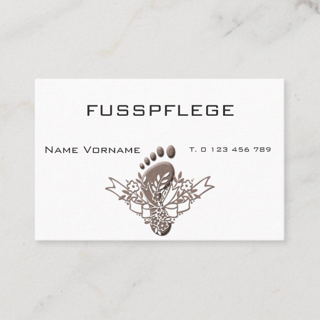 Carte De Visite Soins de santé (Devant)