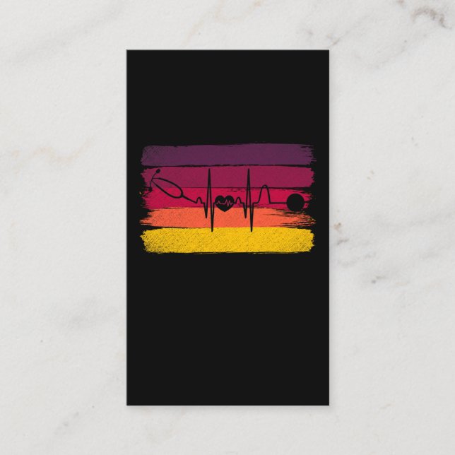 Carte De Visite Soins de santé Retro Médicale Étudiant Infirmière  (Devant)