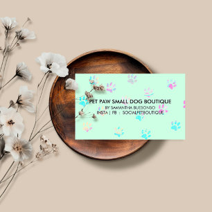 Carte De Visite Soins de toilettage pour chiens en pension patte r