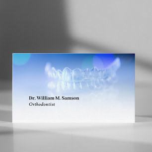Carte De Visite Soins dentaires Orthodontiste moderne invisible go