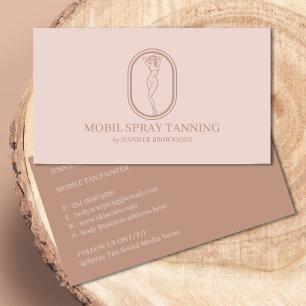 Carte De Visite Soins du corps minimalistes modernes teintés par p