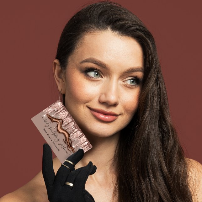 Carte De Visite Soins du corps Sculpture QRCode Logo Rose SPA (Body Care Sculpting QRCode Logo Rose SPA Business Card)