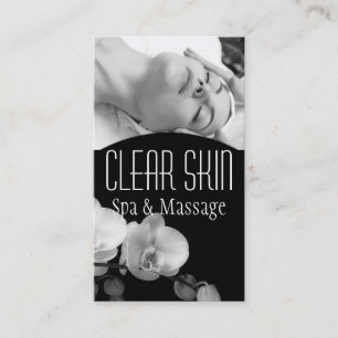 Carte De Visite Soins du Visage Dermatologue Spa Massage pour une