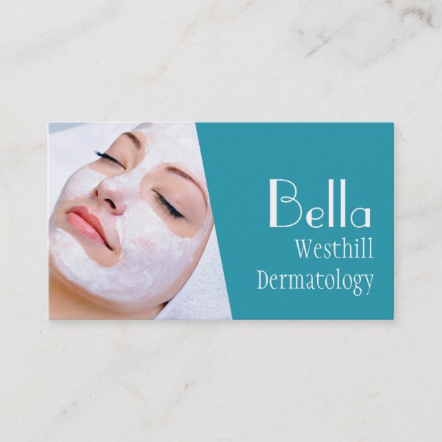 Carte De Visite Soins du Visage Dermatologue Spa Massage pour une  (Devant)