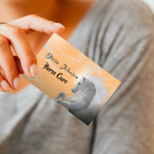 Carte De Visite Soins Élégants pour Cheval et Equine