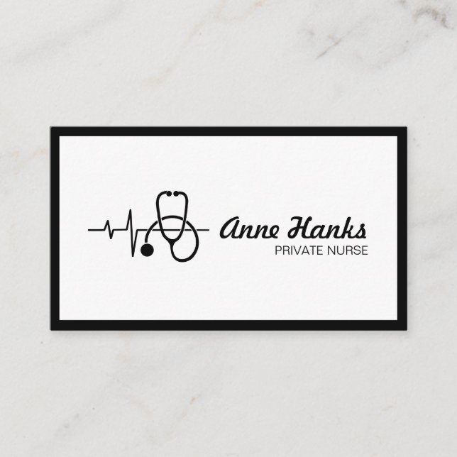 Carte De Visite Soins infirmiers privés pour la santé (Devant)