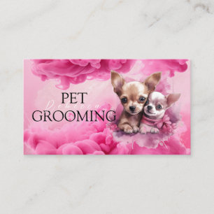 Carte De Visite Soins pour Animaux Salon de Toilettage pour Chiots