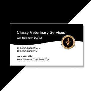 Carte De Visite Soins vétérinaires classiques pour animaux de comp