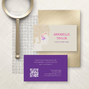 Carte De Visite Soirée de peinture faciale