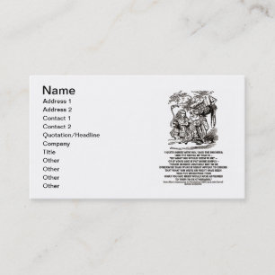 Carte De Visite Soit le pays des merveilles ce que vous sembleriez