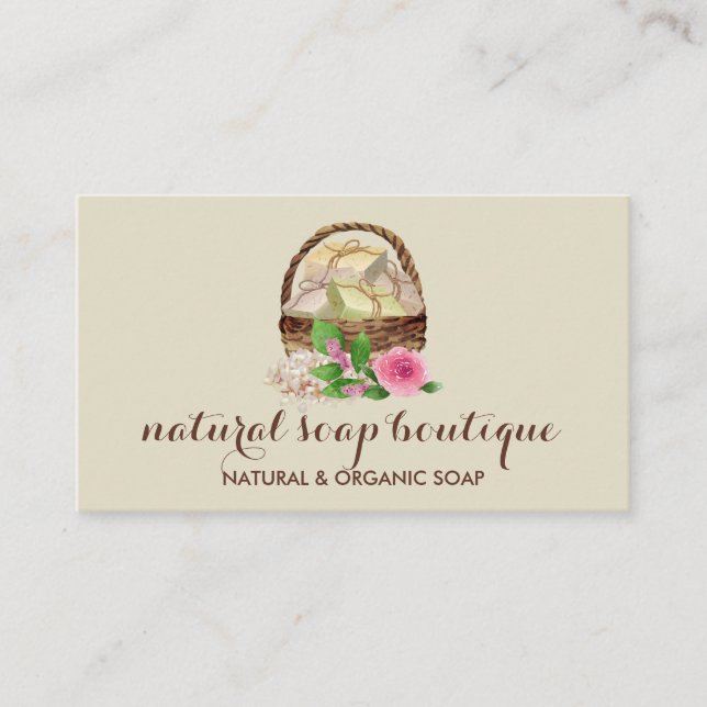 Carte De Visite Soja de cire Lavande maison (Devant)