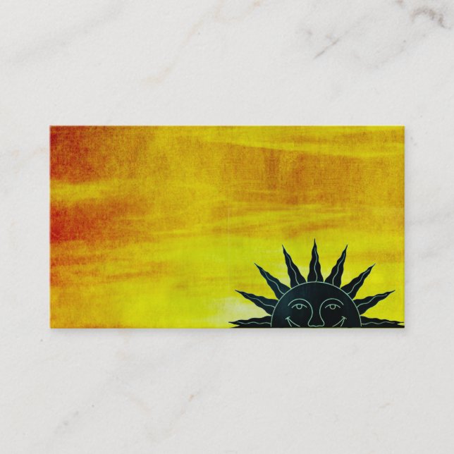 Carte de visite solaire souriant (Devant)