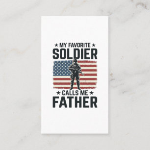Carte De Visite Soldat Patriotique Père Chemise Vintage Vector Des