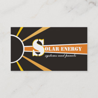 Carte De Visite Soleil/Soleil Énergie/Énergie de remplacement