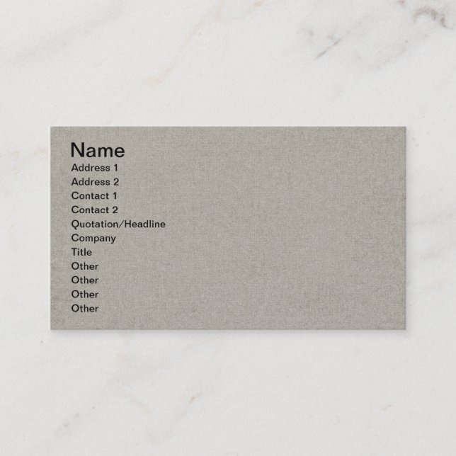 Carte De Visite solide10 ACIER SOLIDE CLAIR TEXTURE GRAY TEMPLA (Devant)