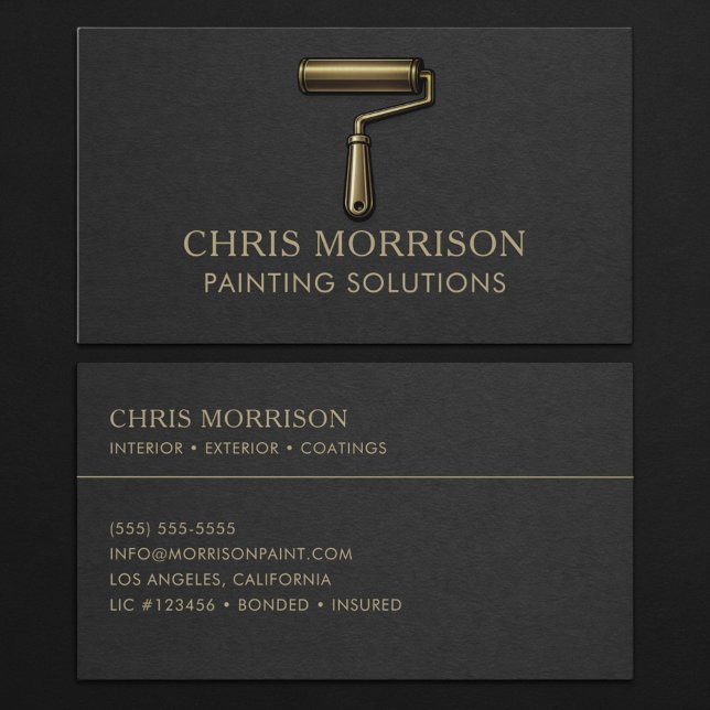 Carte De Visite Solutions de peinture Professionnel  (Créateur téléchargé)