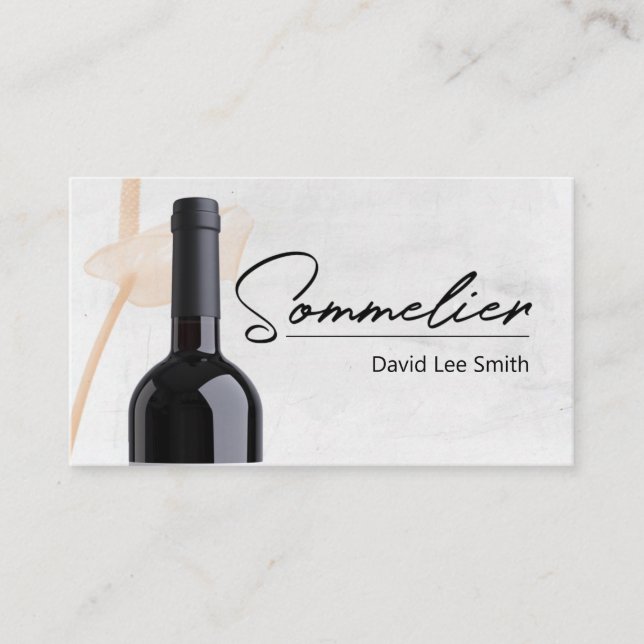 Carte De Visite Sommelier (Devant)