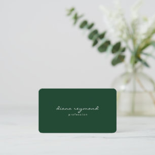 Carte De Visite Son minimaliste professionnel vert