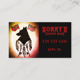 Carte De Visite Sonny's Custom Rods