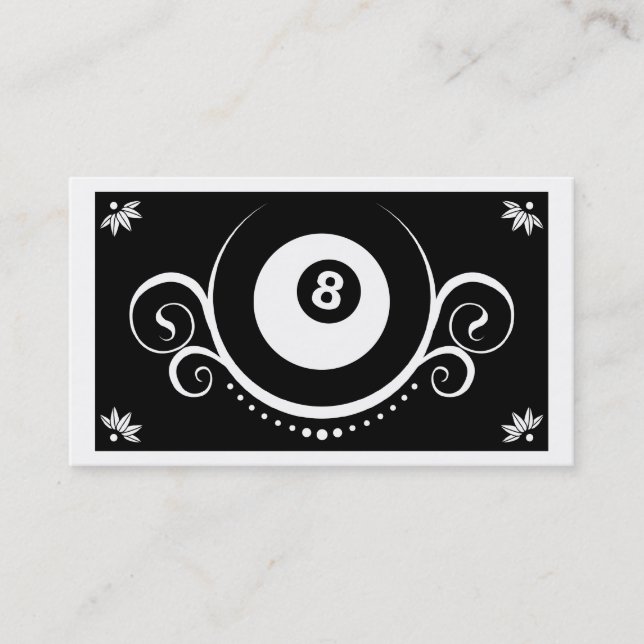 Carte De Visite sophistication à huit boules (Devant)