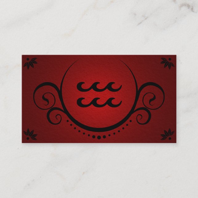 Carte De Visite sophistication des aquarius (Devant)