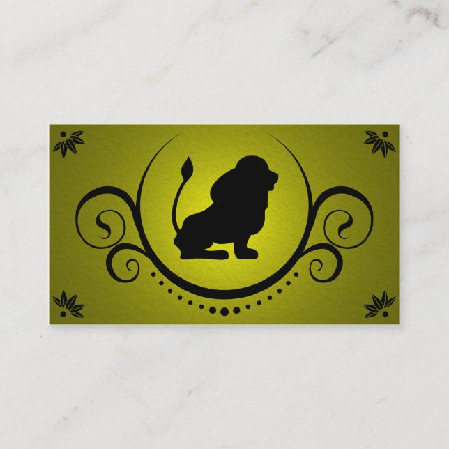 Carte De Visite sophistication des lions (Devant)