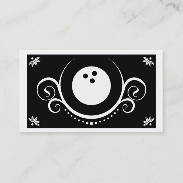 Carte De Visite sophistication du bowling (Devant)