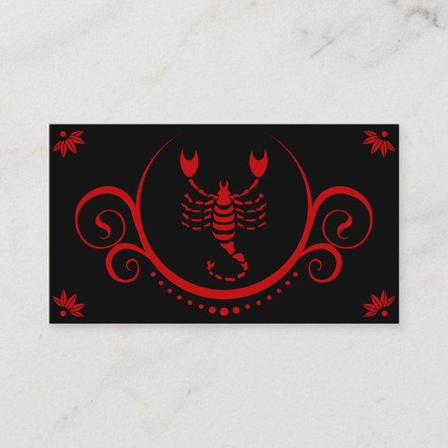 Carte De Visite sophistication du scorpio (Devant)