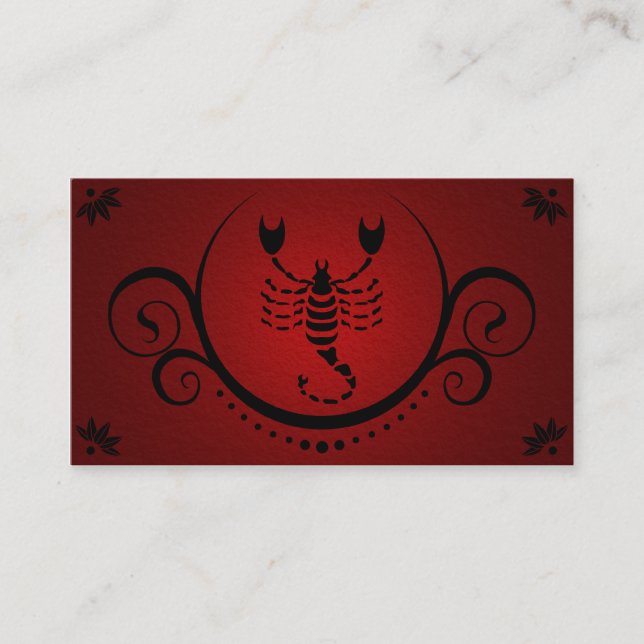 Carte De Visite sophistications de Scorpion (Devant)