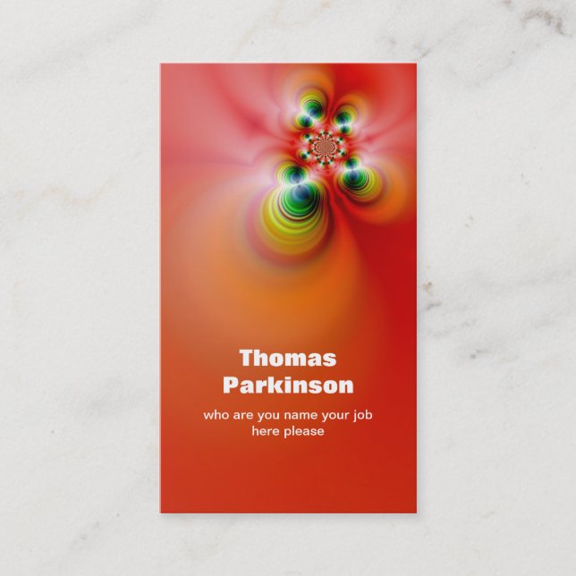 carte de visite sophistiqué (Devant)