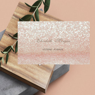 Carte De Visite Sophistiqué Moderne Glittery Bokeh