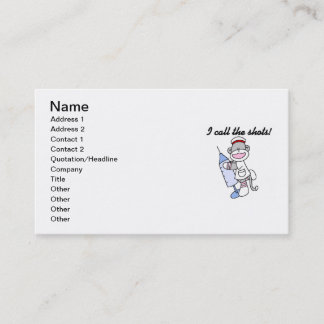 Carte De Visite Soq Singe Infirmière J'appelle les coups cadeaux