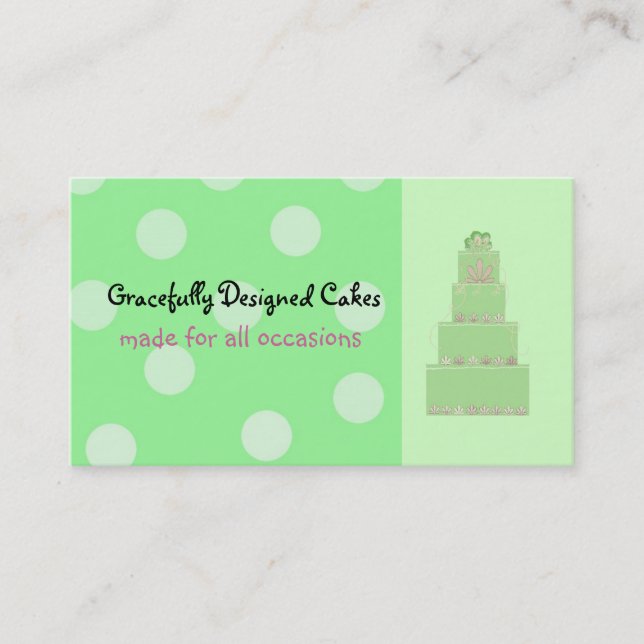 Carte De Visite Sorbet Vert (Devant)