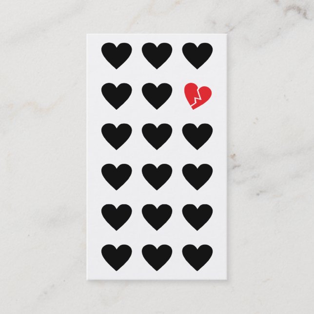 Carte De Visite sorcellaire de l'amour (Devant)